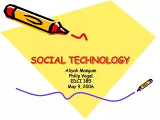 SOCIAL TECHNOLOGY