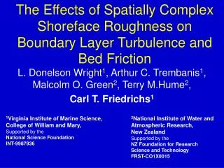The Effects of Spatially Complex Shoreface Roughness on Boundary Layer Turbulence and Bed Friction