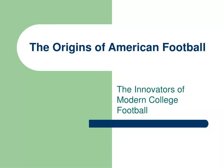 the origins of american football