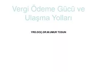 yrd do dr m umur tosun