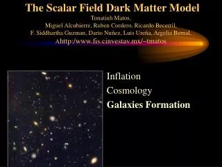 Inflation Cosmology Galaxies Formation