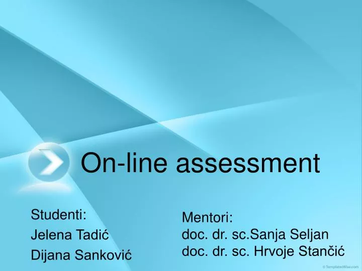 on line assessment