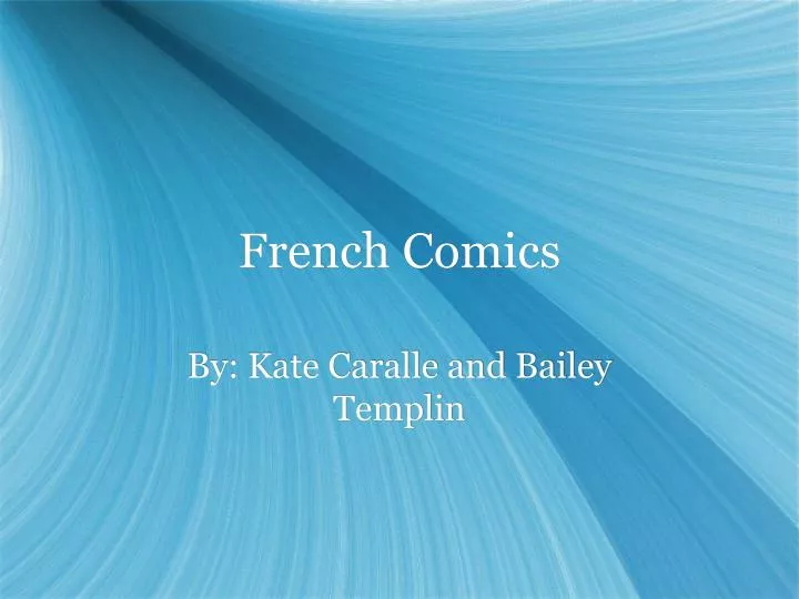 french comics