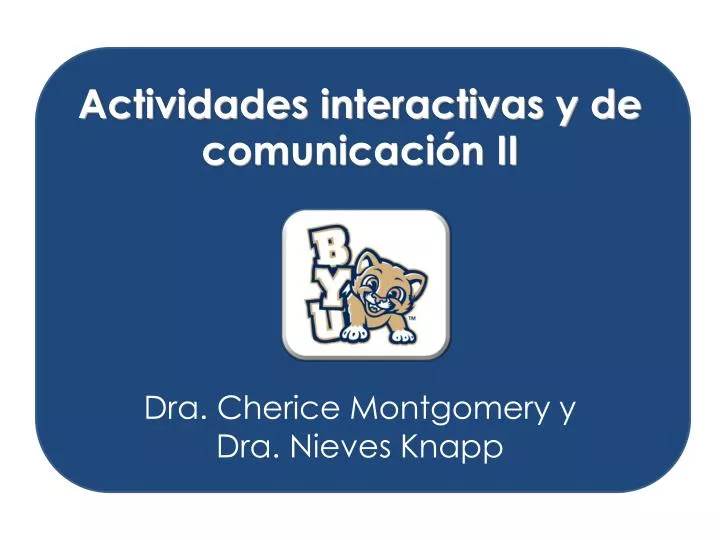 actividades interactivas y de comunicaci n ii