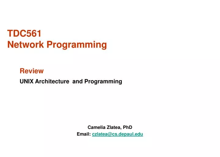 tdc561 network programming