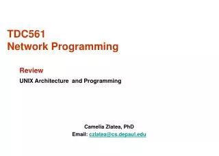 TDC561 Network Programming
