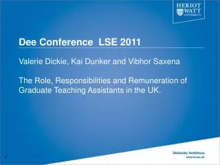 Dee Conference LSE 2011
