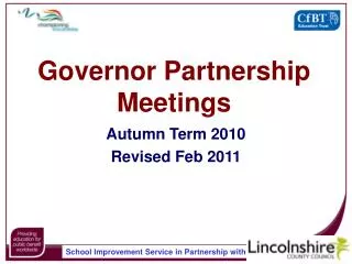 Governor Partnership Meetings