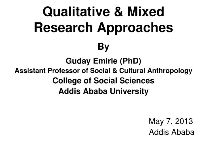 qualitative mixed research approaches