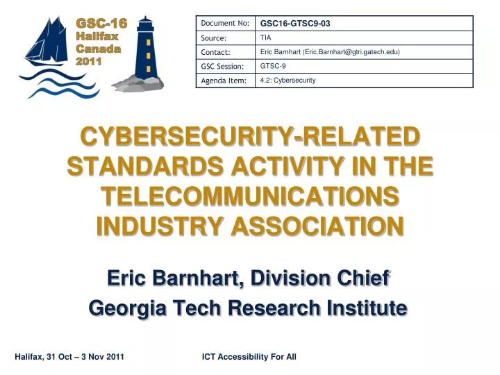 cybersecurity related standards activity in the telecommunications industry association