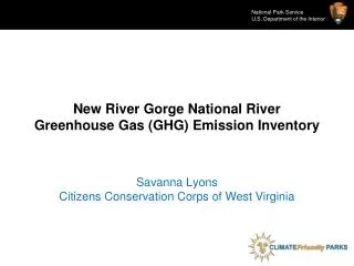 New River Gorge National River Greenhouse Gas (GHG) Emission Inventory
