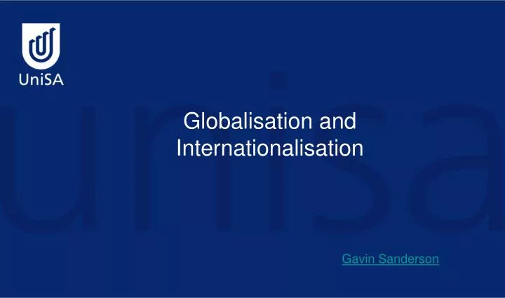 globalisation and internationalisation