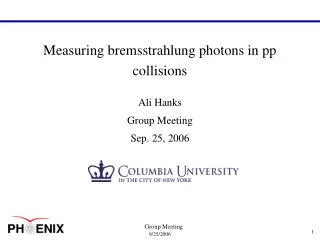 Measuring bremsstrahlung photons in pp collisions