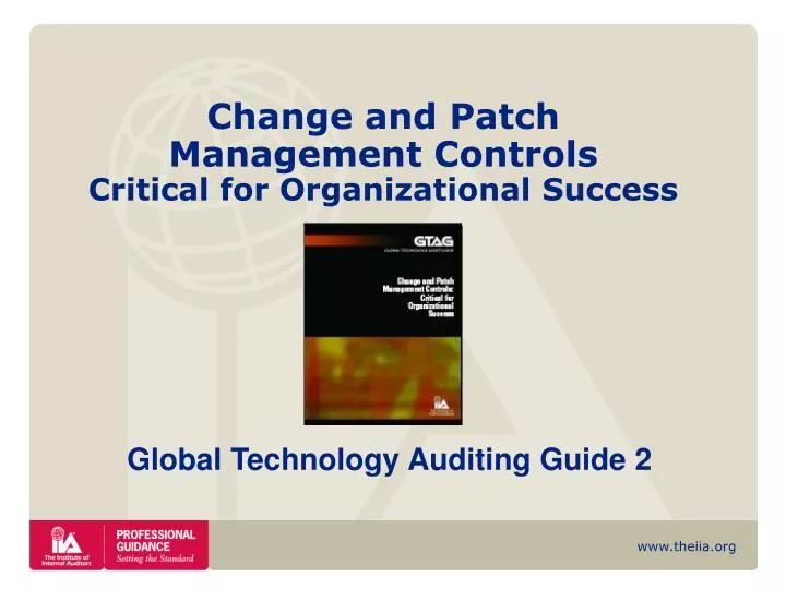 change and patch management controls critical for organizational success