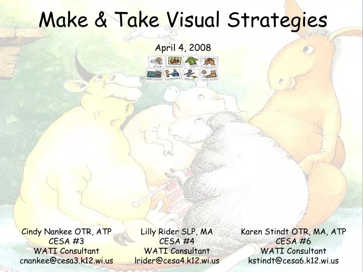 make take visual strategies april 4 2008