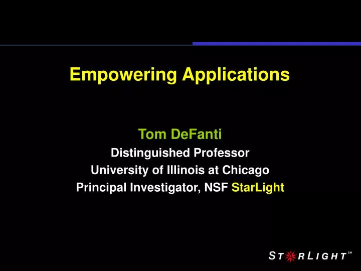 empowering applications