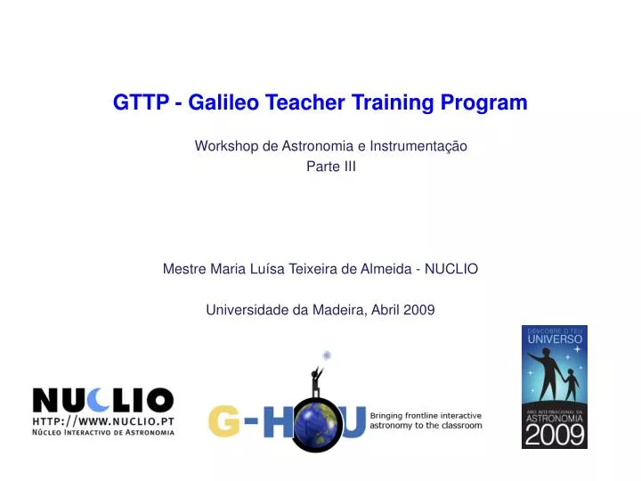 gttp galileo teacher training program