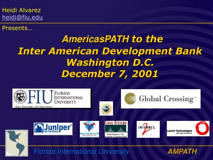americaspath to the inter american development bank washington d c december 7 2001