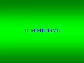 il mimetismo