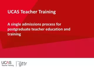 UCAS Teacher Training
