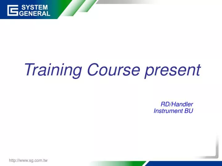 training course present