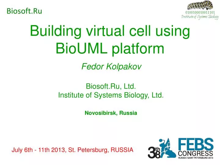 building virtual cell using biouml platform