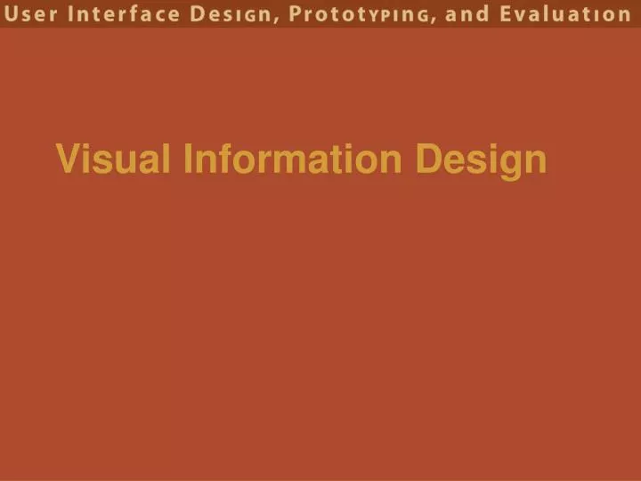 visual information design