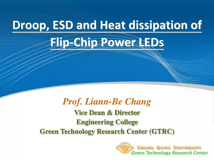 droop esd and heat dissipation of flip chip power leds