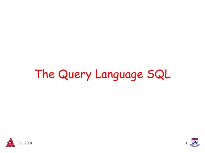 the query language sql