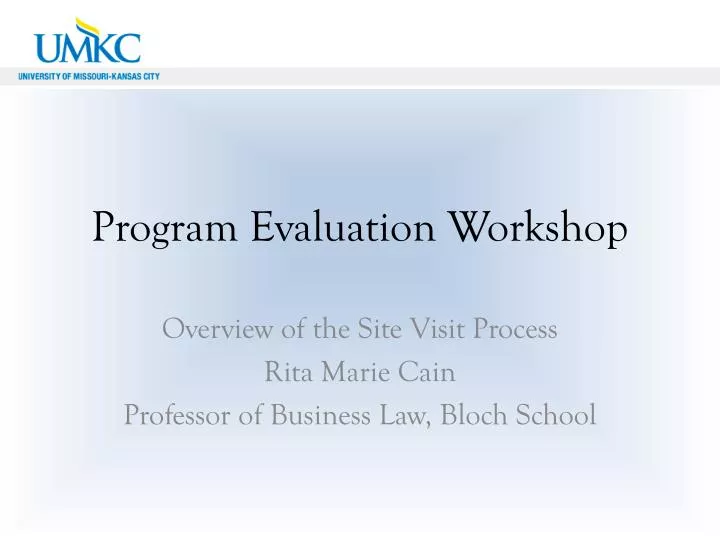 program evaluation workshop