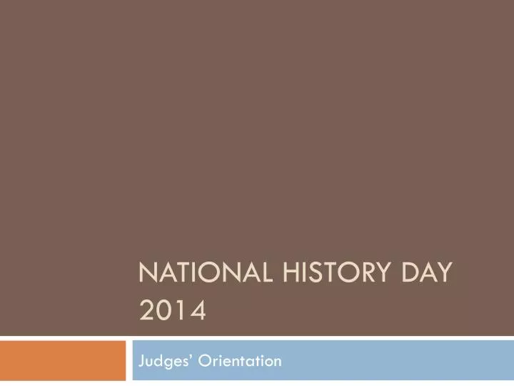 national history day 2014