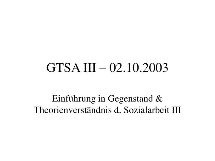 gtsa iii 02 10 2003