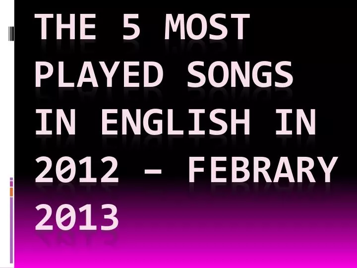 English most 2025 viewed songs