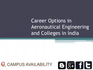 Career Options in Aeronautical Engineering and Colleges in I