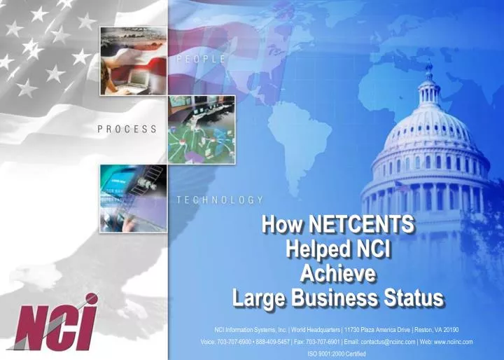 how netcents helped nci achieve large business status