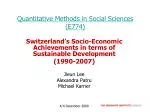 Quantitative Methods in Social Sciences (E774) - slide 1