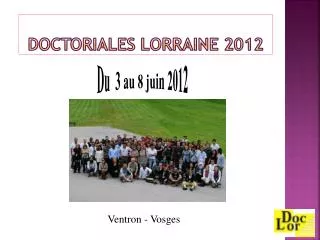 doctoriales lorraine 2012