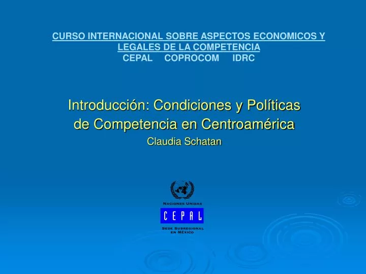 introducci n condiciones y pol ticas de competencia en centroam rica claudia schatan