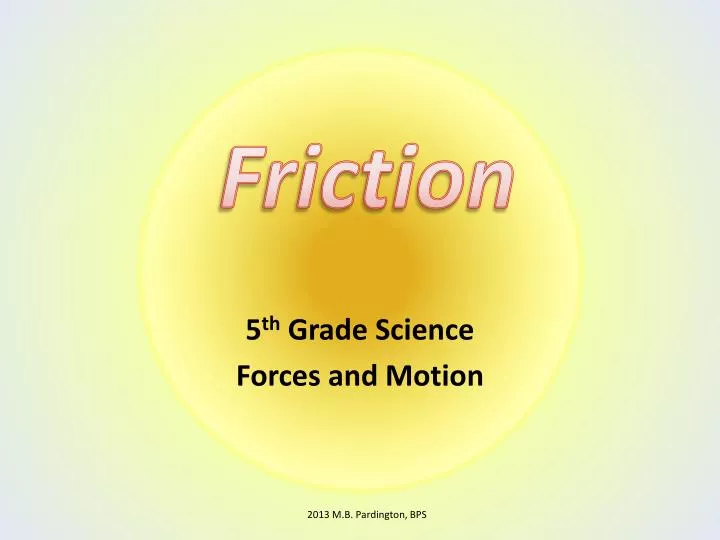 5 th grade science forces and motion