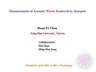 Measurements of Acoustic Waves Scattered by Sunspots