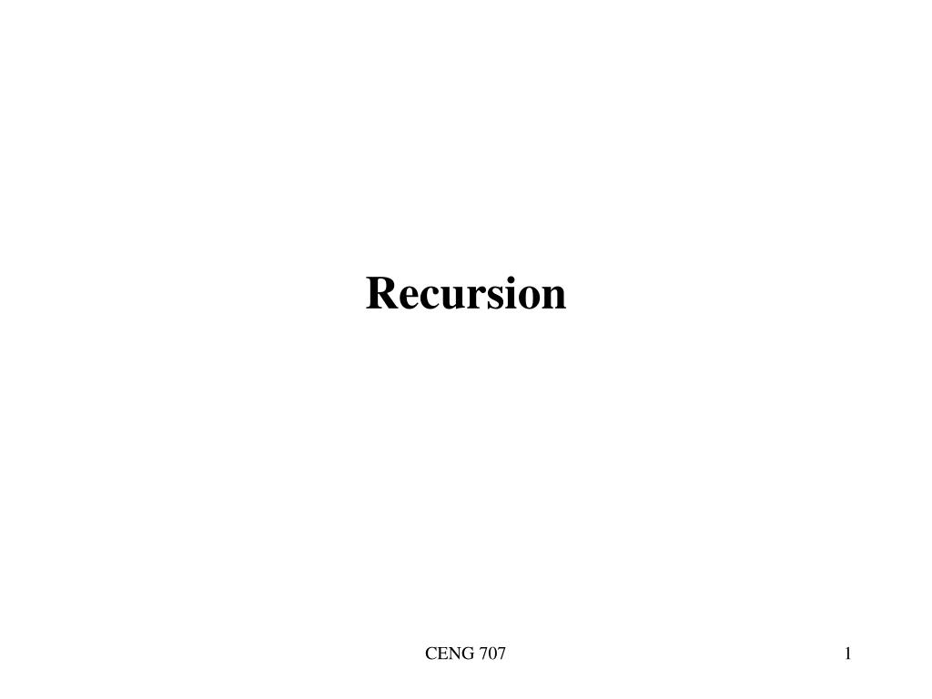 PPT - Recursion PowerPoint Presentation, free download - ID:3607889