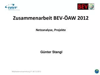 zusammenarbeit bev aw 2012 netzanalyse projekte