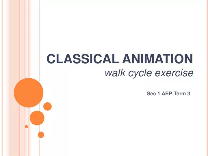classical animation walk cycle exercise