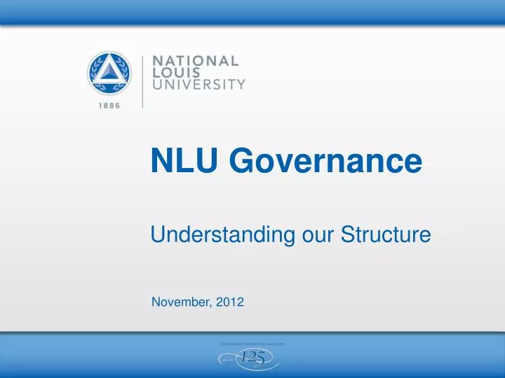 nlu governance understanding our structure