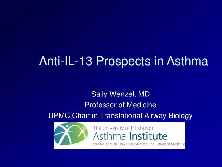 sally wenzel md professor of medicine upmc chair in translational airway biology