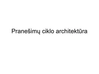 prane im ciklo architekt ra