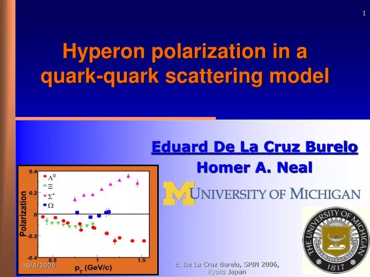 hyperon polarization in a quark quark scattering model