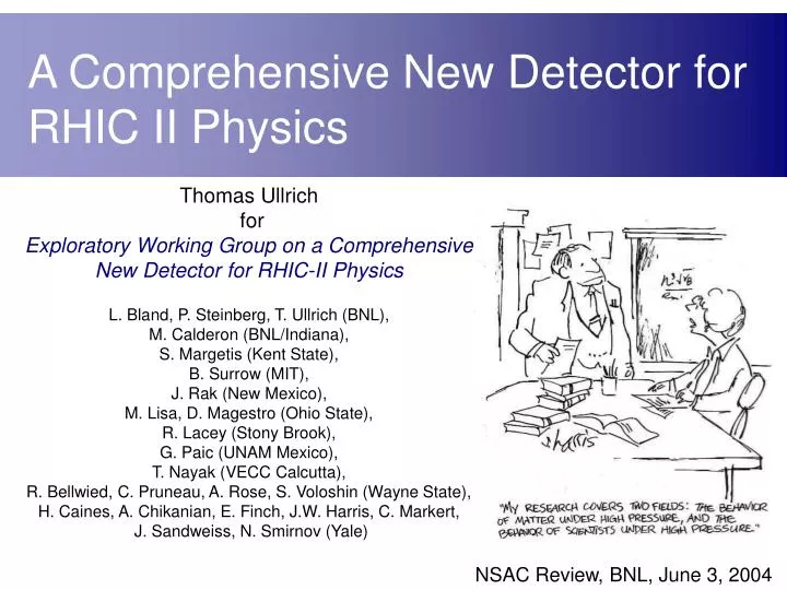 a comprehensive new detector for rhic ii physics