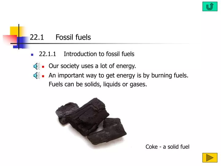 22 1 fossil fuels
