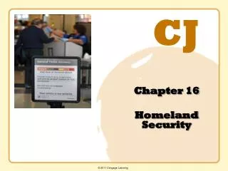 Chapter 16 Homeland Security